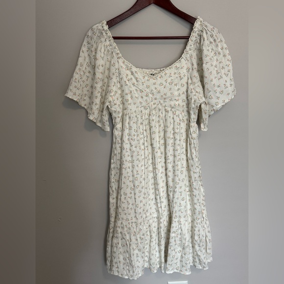 in loom Dresses & Skirts - In Loom Women’s M Mini Floral Babydoll Dress Lace Cottagecore Prairie Spring